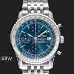 Perfect Replica Breitling Navitimer Fighters watch Stainless Steel Blue Face